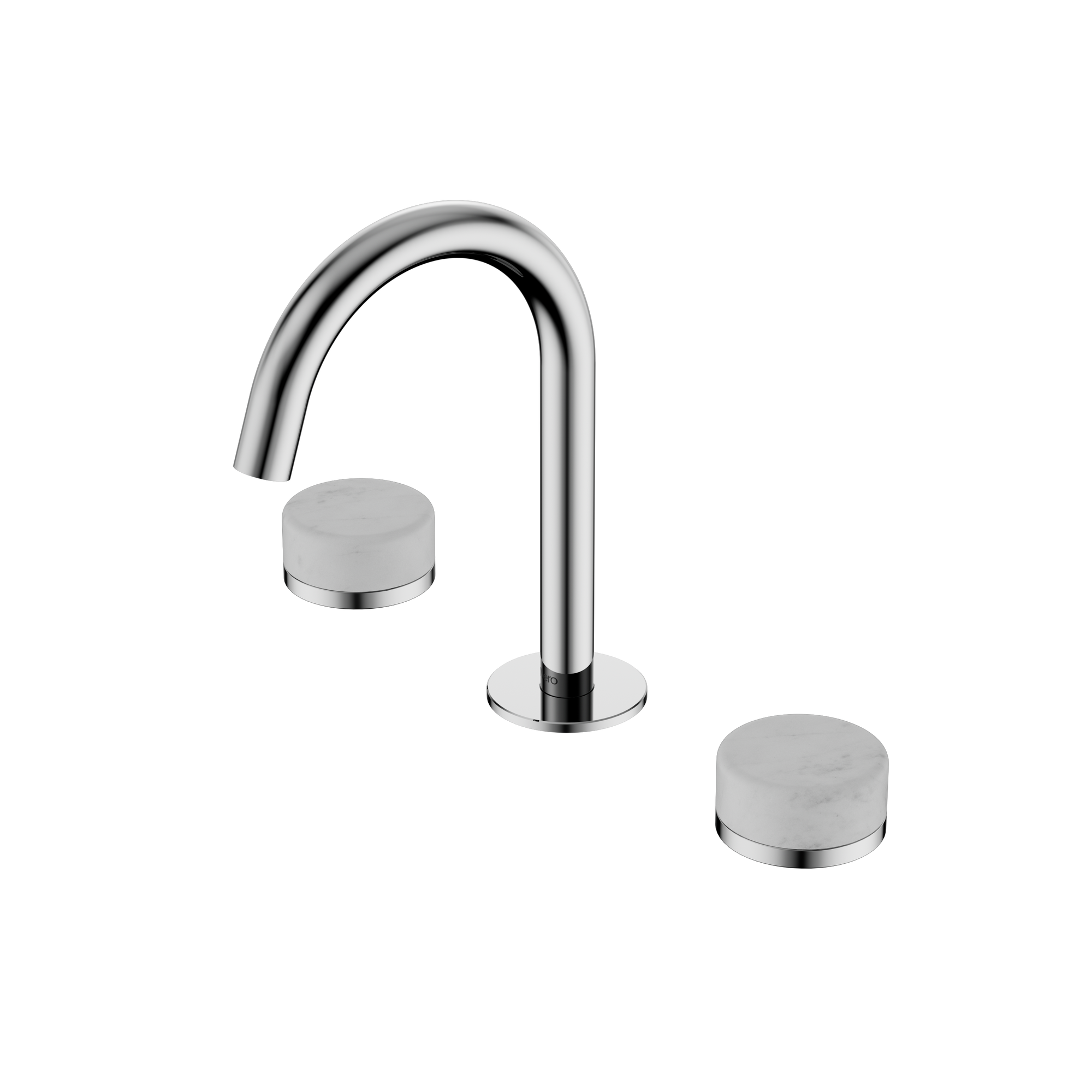 Serenity Basin Set Arc Spout With Carrara Handle Chrome