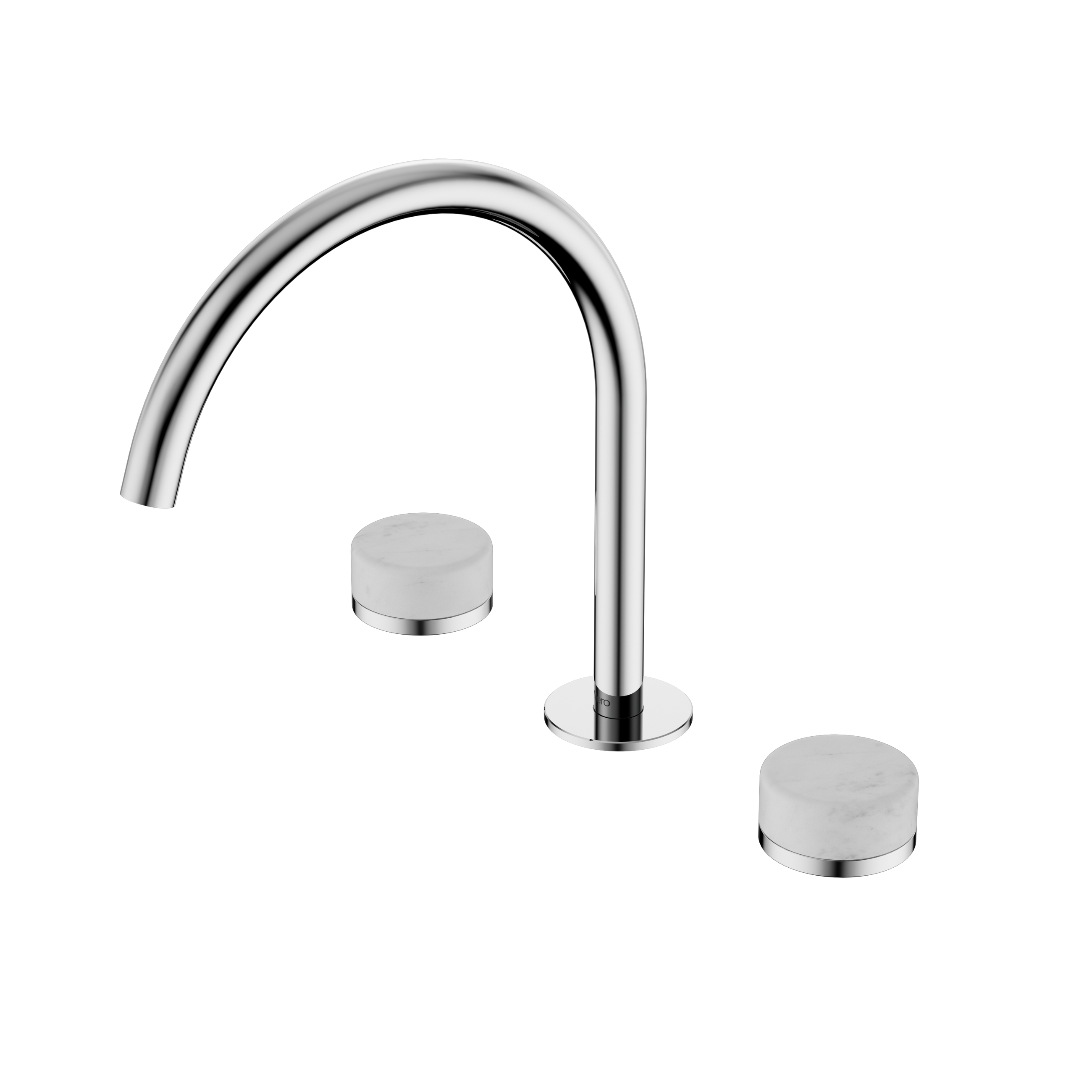 Serenity Bath/Kitchen Set Arc Spout With Carrara Handle Chrome