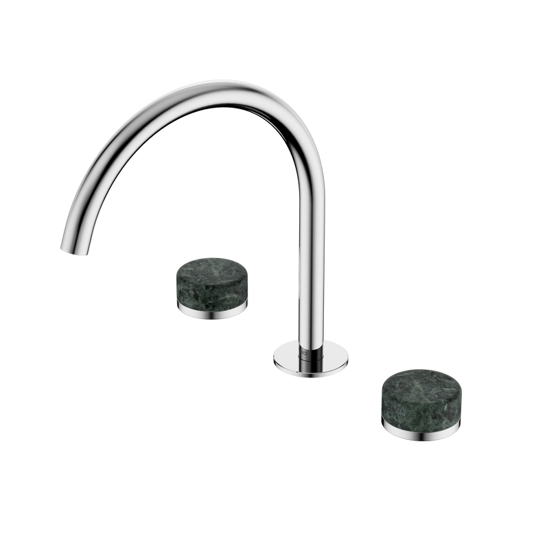 Serenity Bath/Kitchen Set Arc Spout With Verde Alpi Handle Chrome