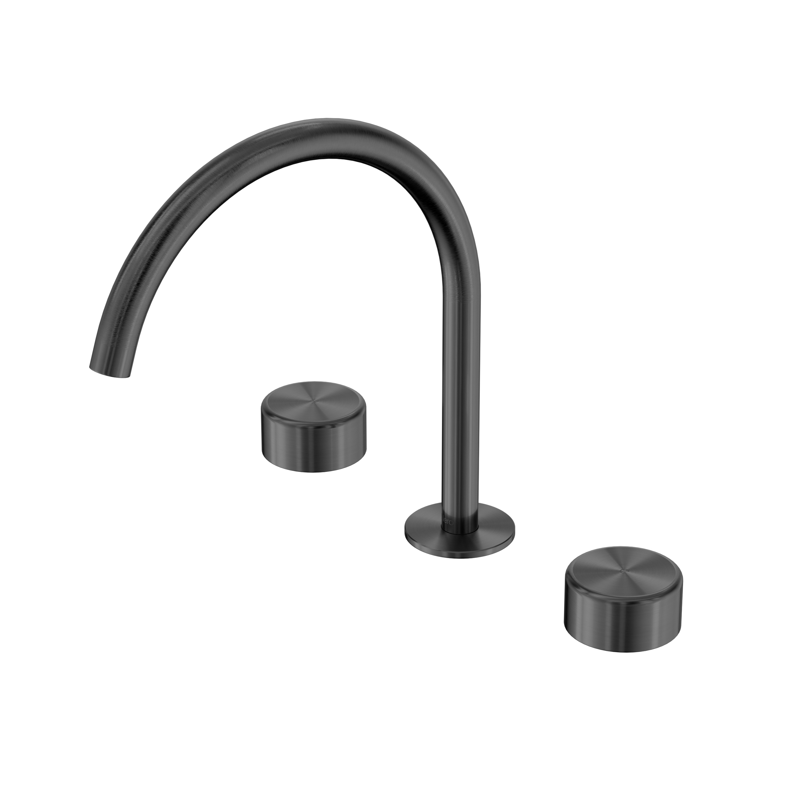 Serenity Bath/Kitchen Set Arc Spout With Metal Handle Gun Metal