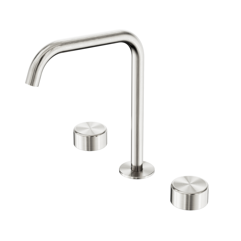 Serenity Bath/Kitchen Set Edge Spout With Metal Handle Brushed Nickel