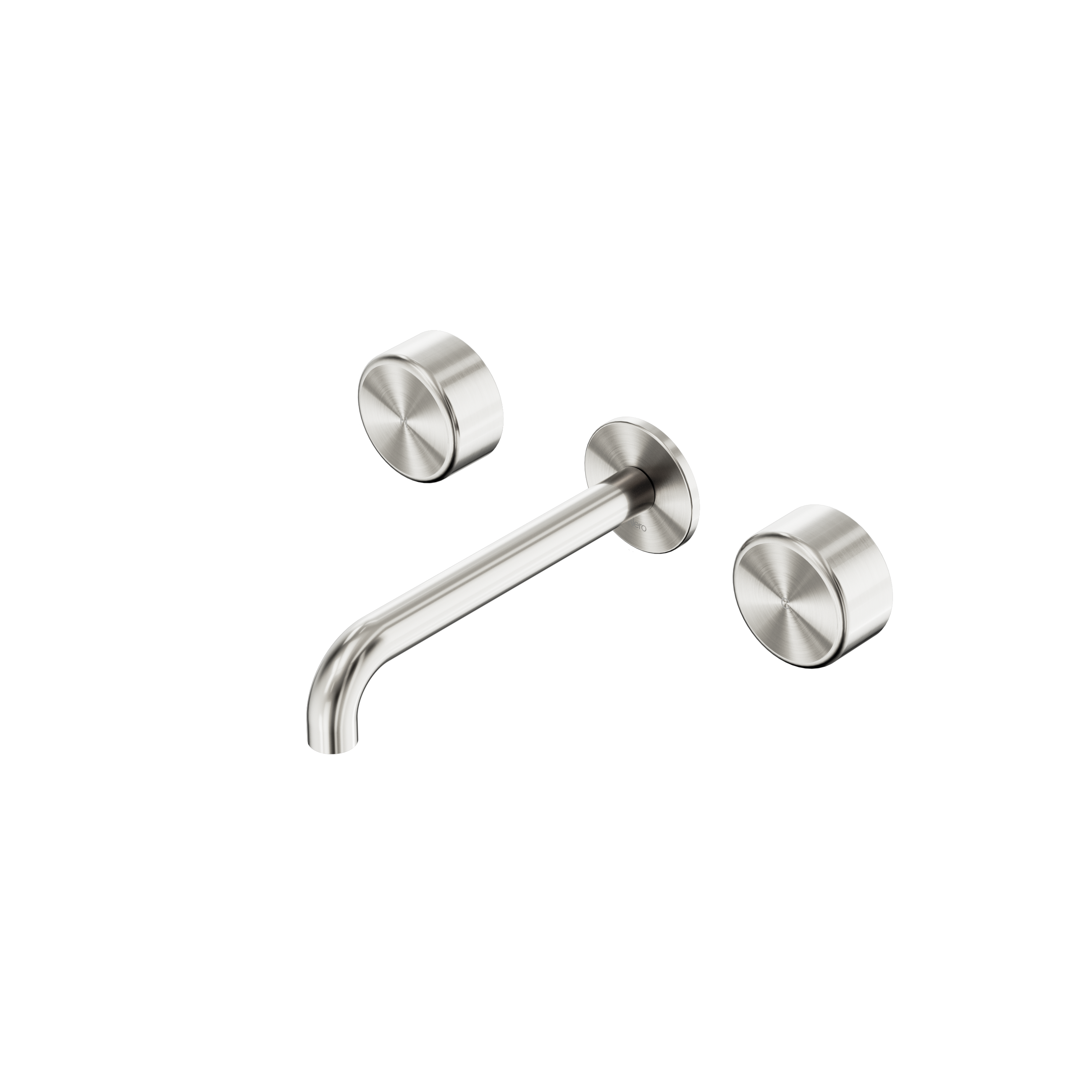 Serenity Wall Basin Set 160mm Spout With Metal Handle Brushed Nickel