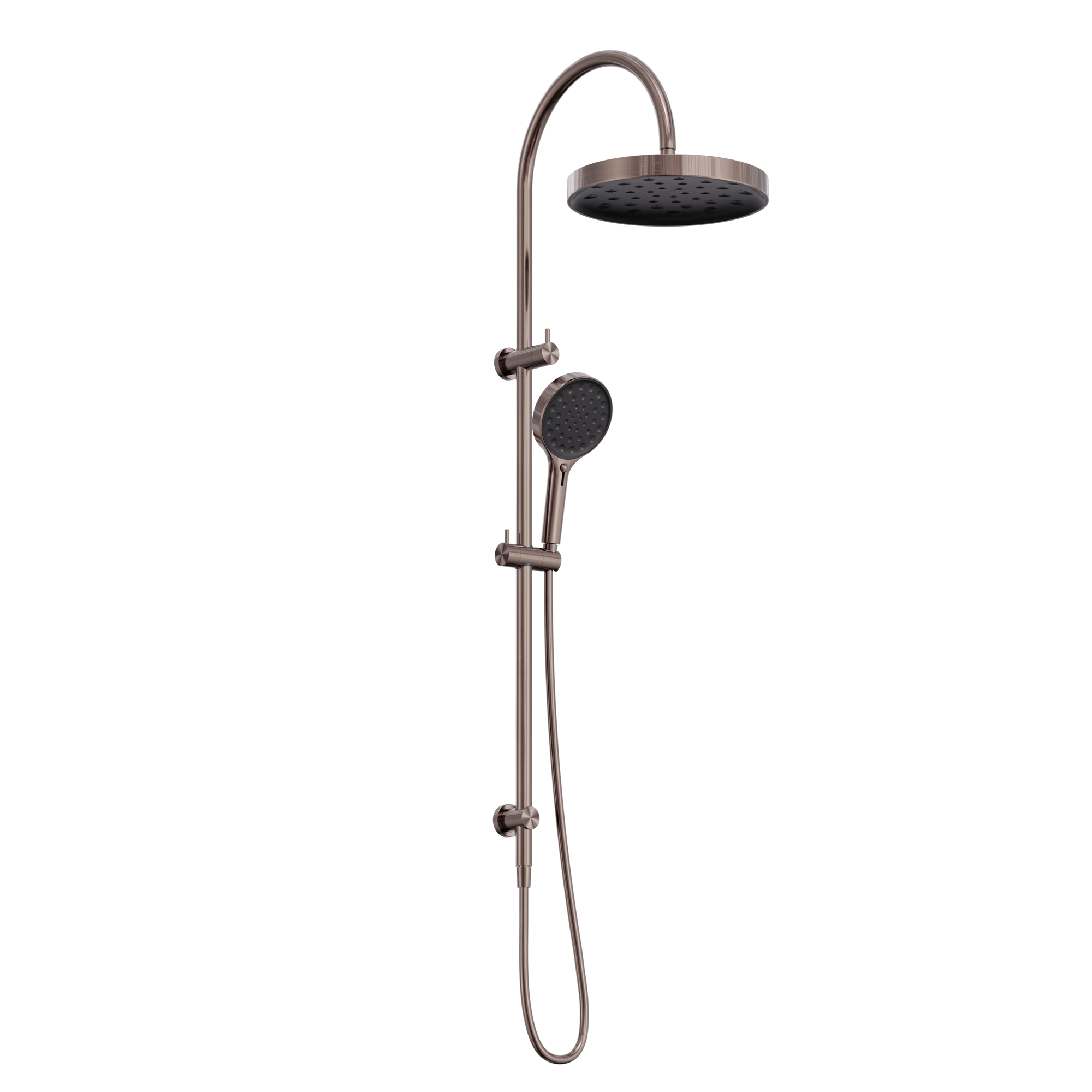 Serenity Twin Shower Brushed Bronze