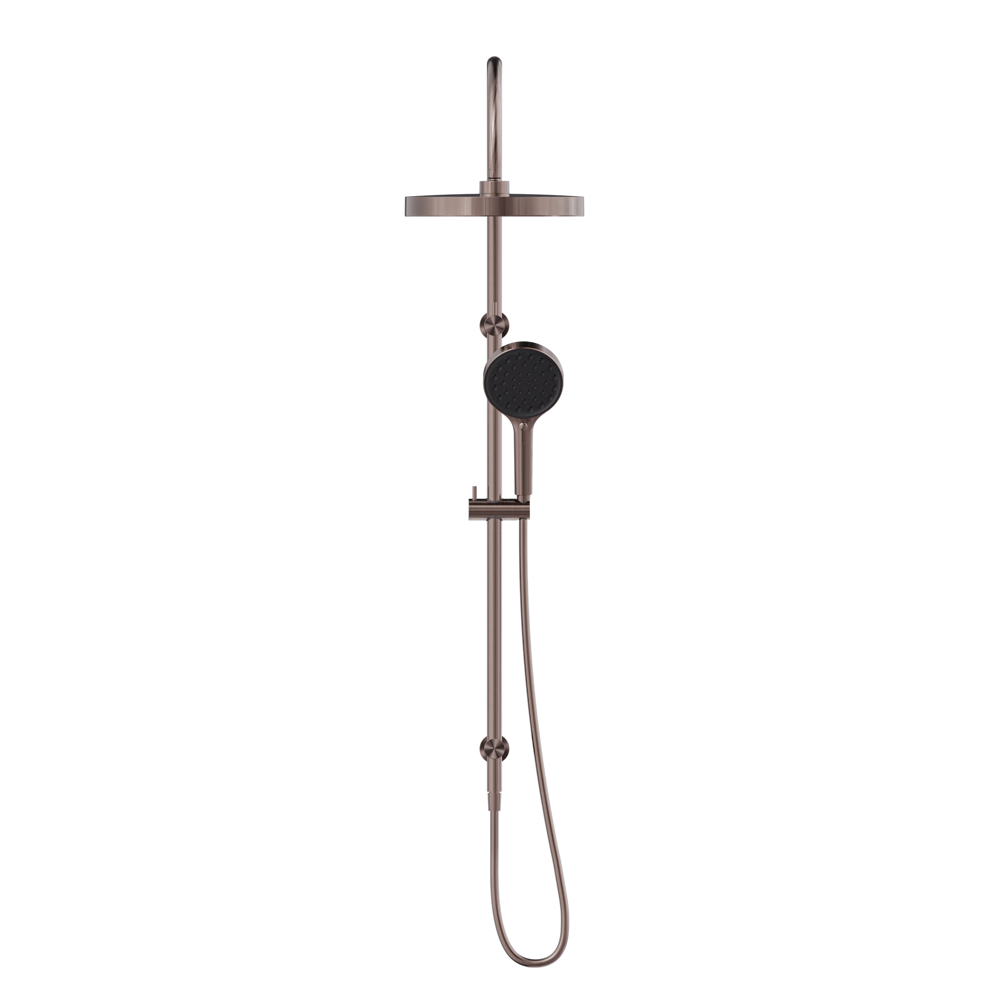 Serenity Twin Shower Brushed Bronze