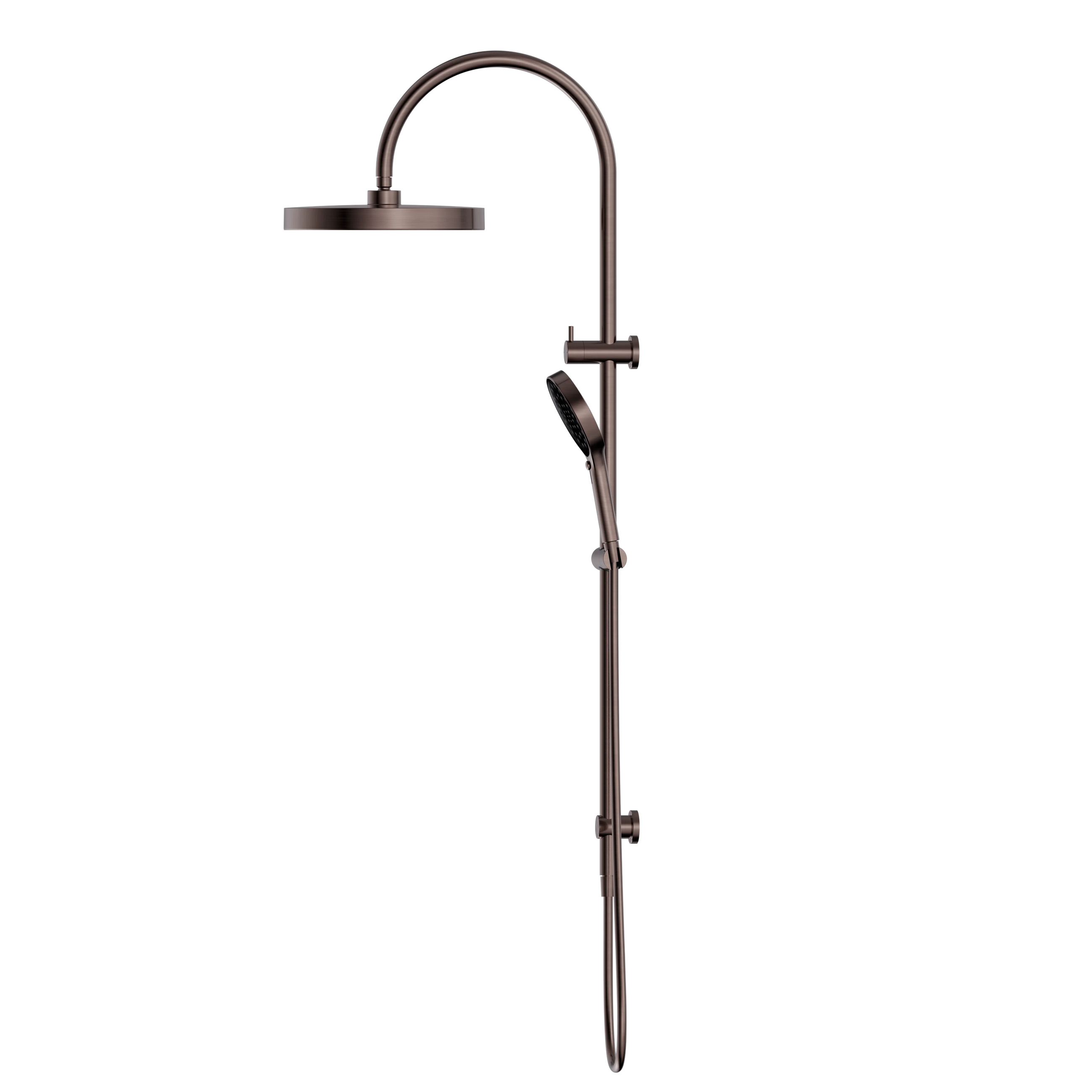 Serenity Twin Shower Brushed Bronze