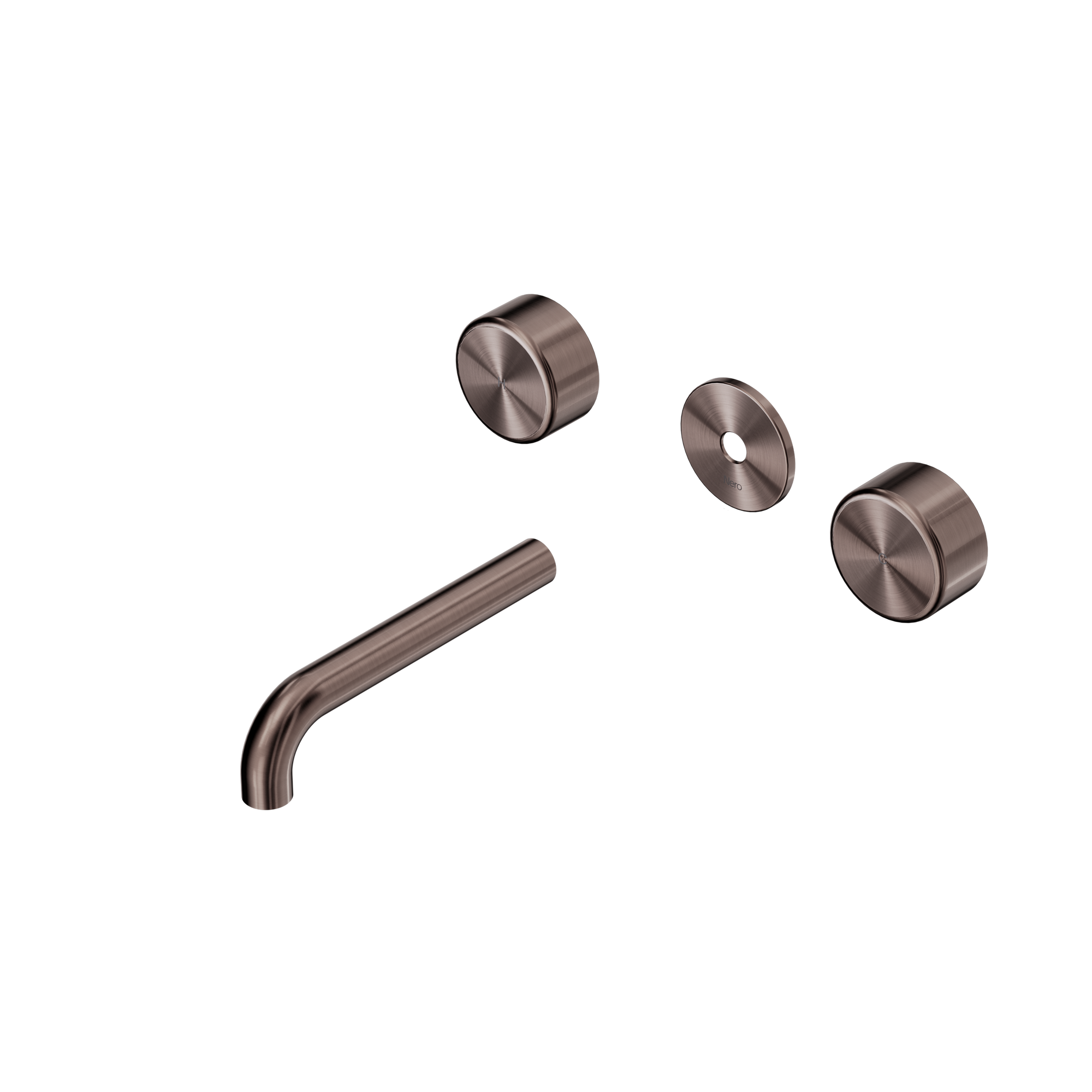 Serenity Wall Basin Set 160mm Spout With Metal Handle Trim Kit Only Brushed Bronze