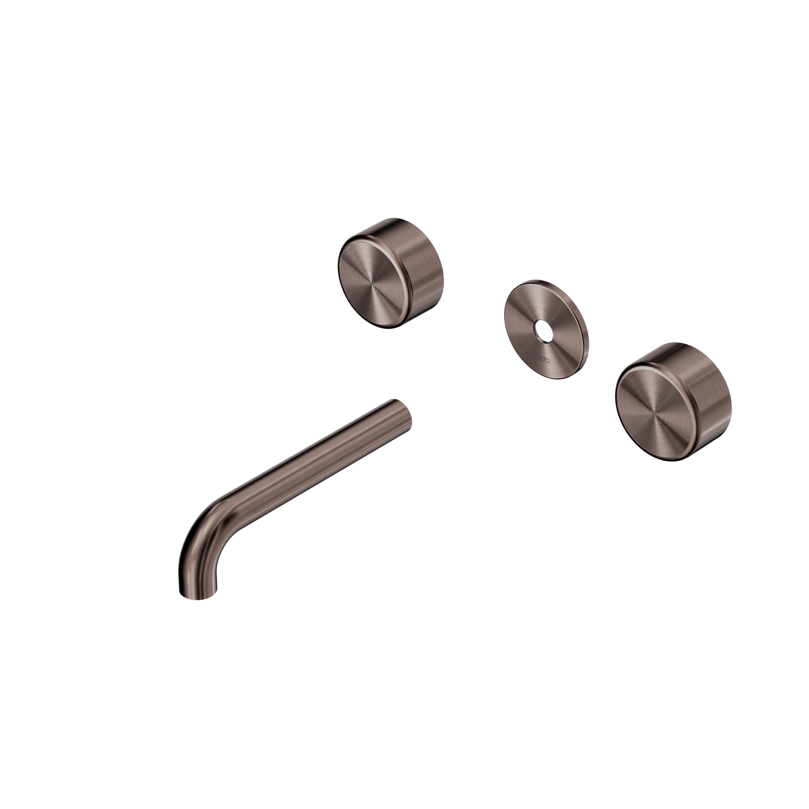 Serenity Wall Basin Set 160mm Spout With Metal Handle Trim Kit Only Brushed Bronze