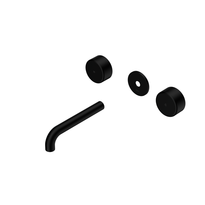 Serenity Wall Basin Set 160mm Spout With Metal Handle Trim Kit Only Matte Black
