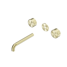 Serenity Wall Basin Set 185mm Spout With Metal Handle Trim Kit Only Brushed Gold