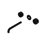 Serenity Wall Basin Set 185mm Spout With Metal Handle Trim Kit Only Matte Black