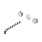 Serenity Wall Basin Set 220mm Spout With Rome Travertine Handle Trim Kit Only Chrome