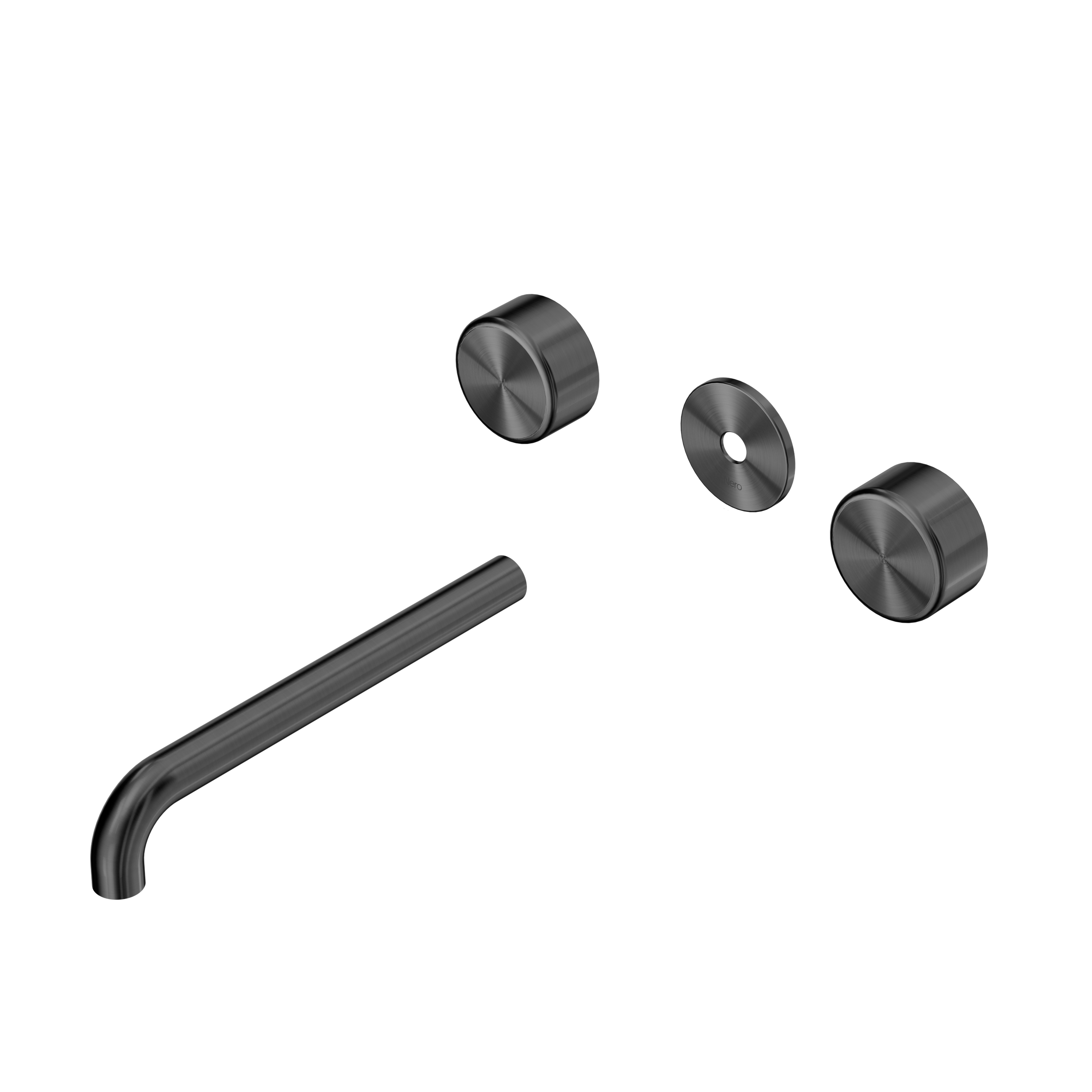 Serenity Wall Basin Set 220mm Spout With Metal Handle Trim Kit Only Gun Metal