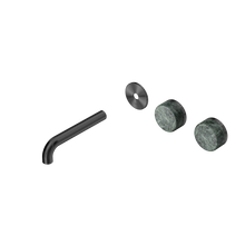 Serenity Wall Basin Set 160mm Offset Spout With Verde Alpi Handle Trim Kit Only Gun Metal