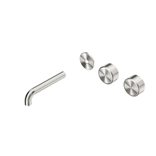 Serenity Wall Basin Set 160mm Offset Spout With Metal Handle Trim Kit Only Brushed Nickel