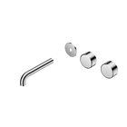 Serenity Wall Basin Set 160mm Offset Spout With Metal Handle Trim Kit Only Chrome