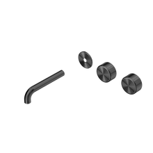 Serenity Wall Basin Set 160mm Offset Spout With Metal Handle Trim Kit Only Gun Metal