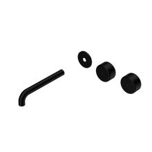 Serenity Wall Basin Set 185mm Offset Spout With Metal Handle Trim Kit Only Matte Black