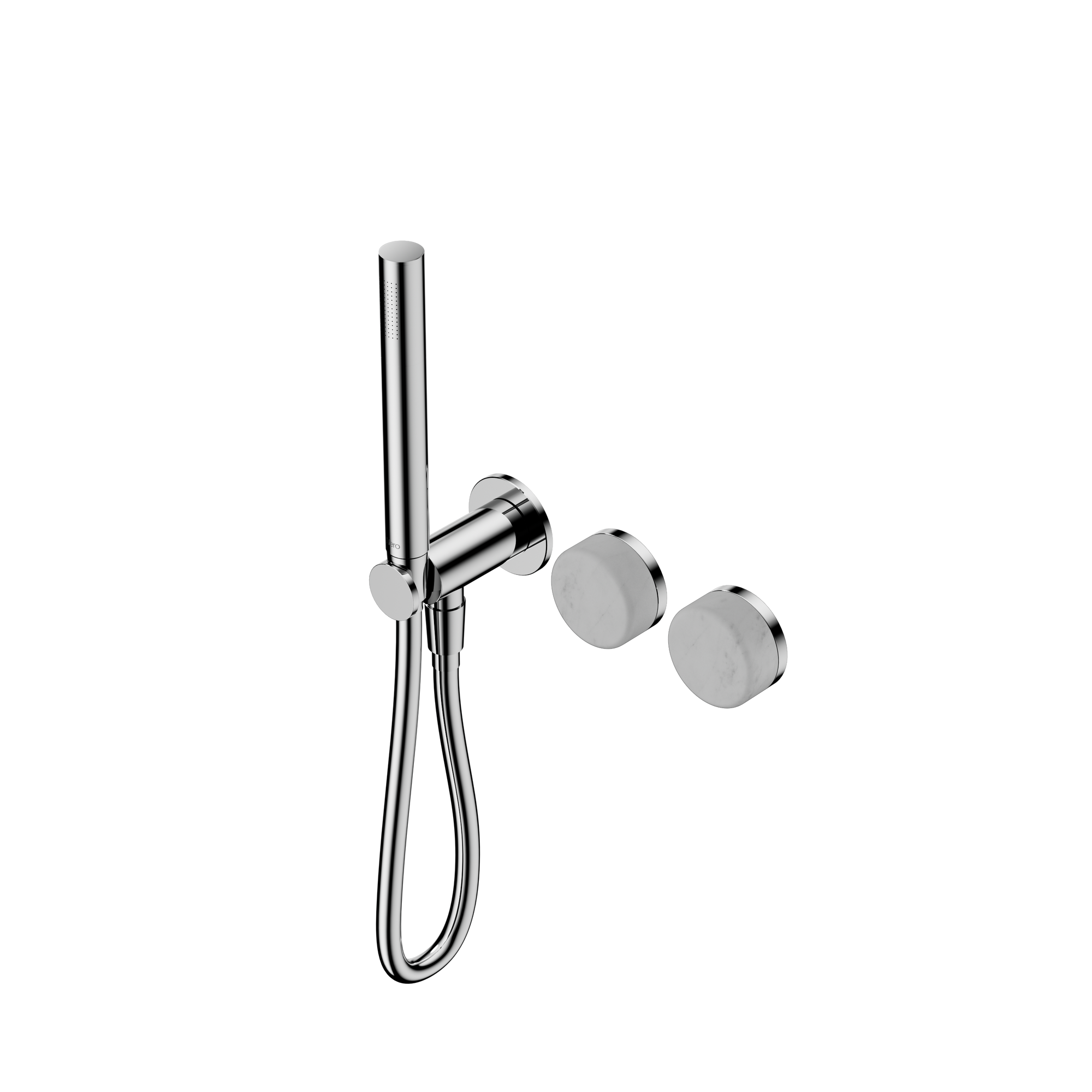 Serenity Progressive Shower System With Carrara Handle And Slim Shower Chrome