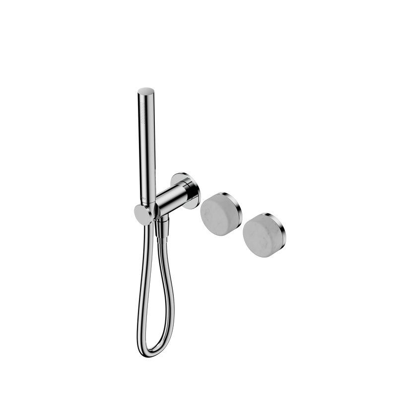 Serenity Progressive Shower System With Carrara Handle And Slim Shower Chrome