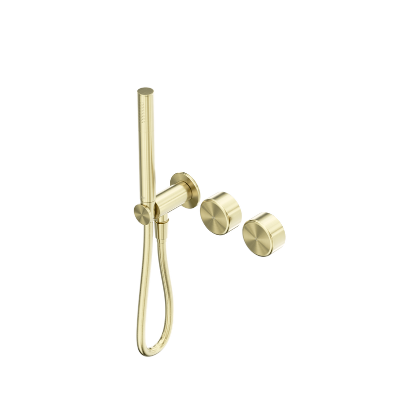 Serenity Progressive Shower System With Metal Handle And Slim Shower Brushed Gold