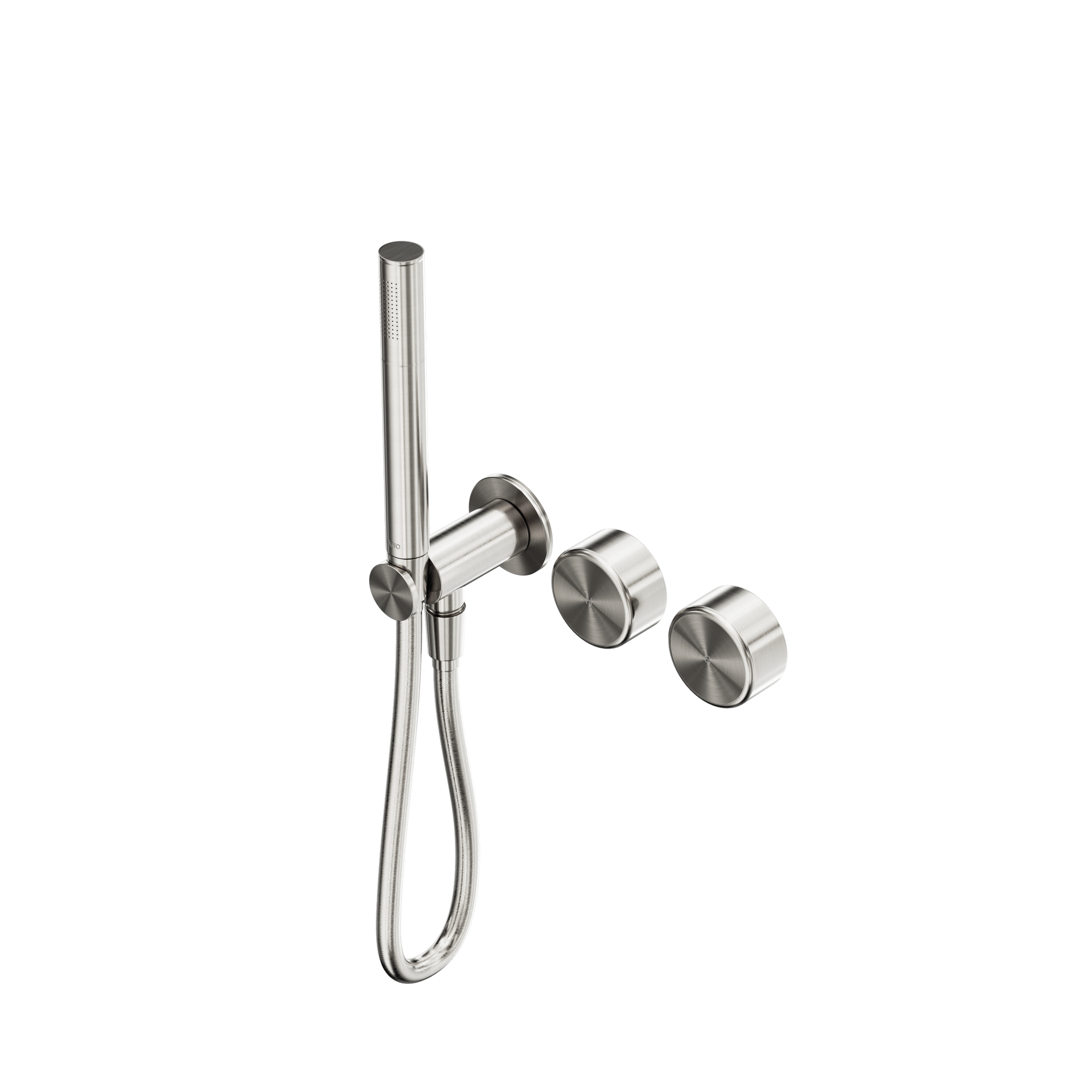 Serenity Progressive Shower System With Metal Handle And Slim Shower Brushed Nickel