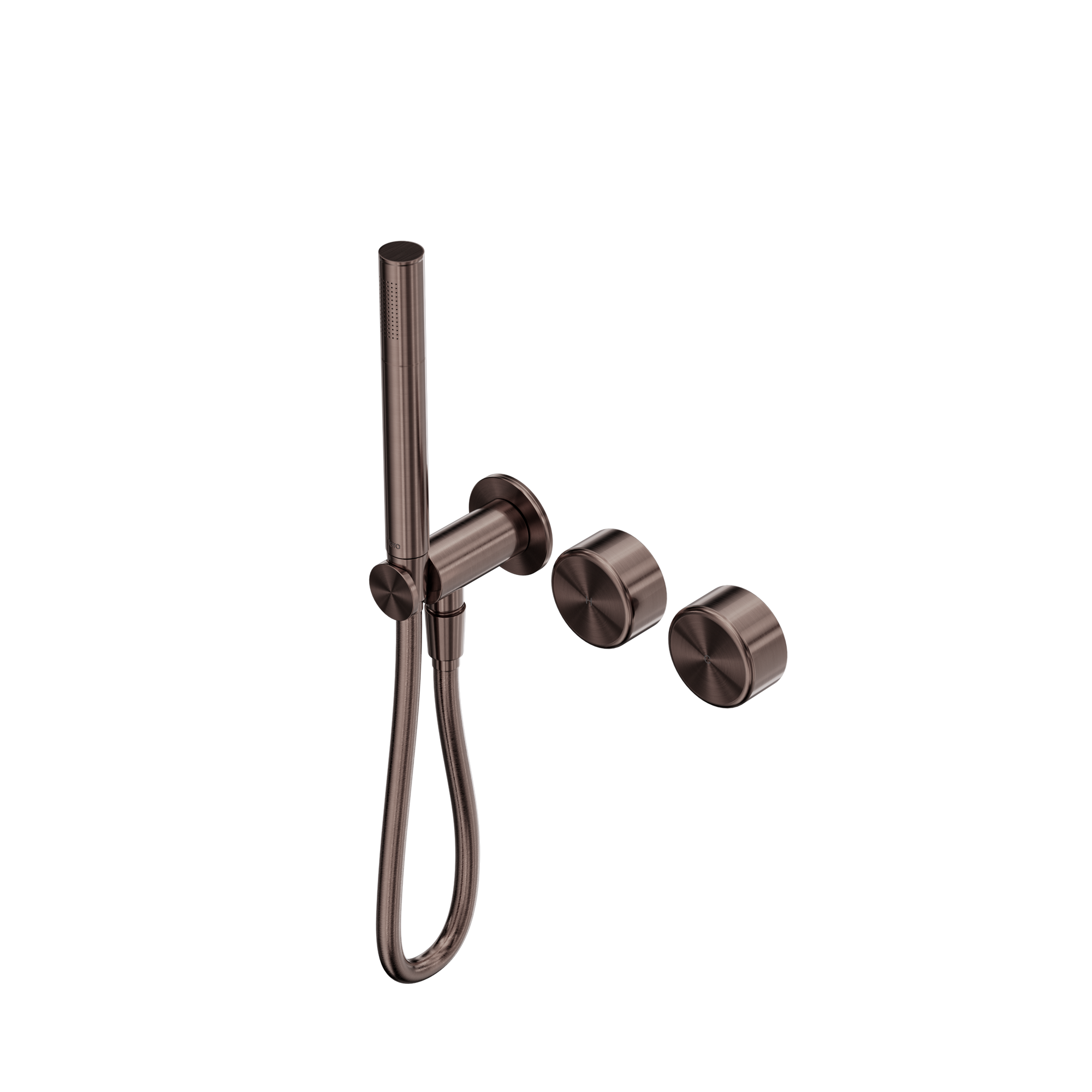 Serenity Progressive Shower System With Metal Handle And Slim Shower Brushed Bronze