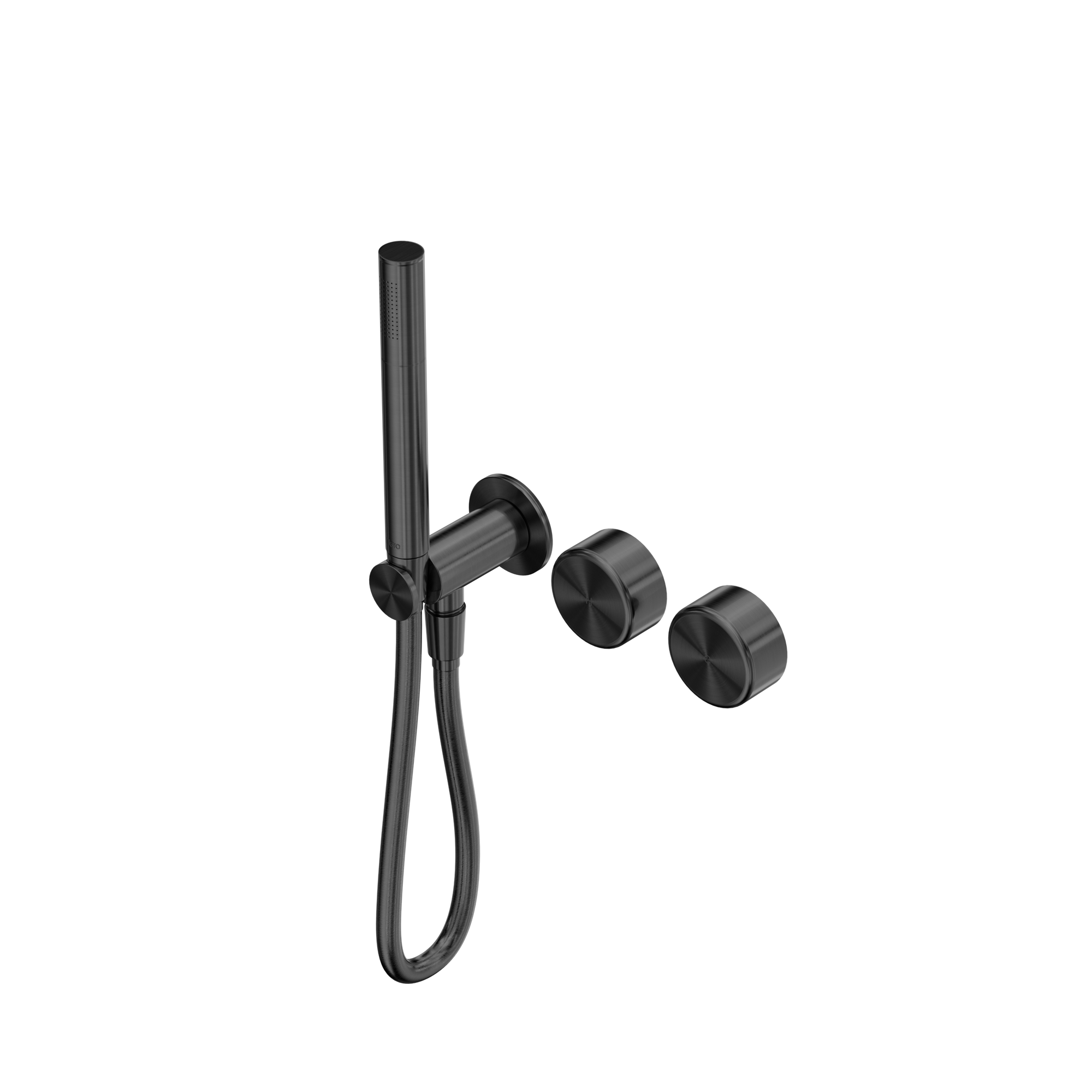 Serenity Progressive Shower System With Metal Handle And Slim Shower Gun Metal