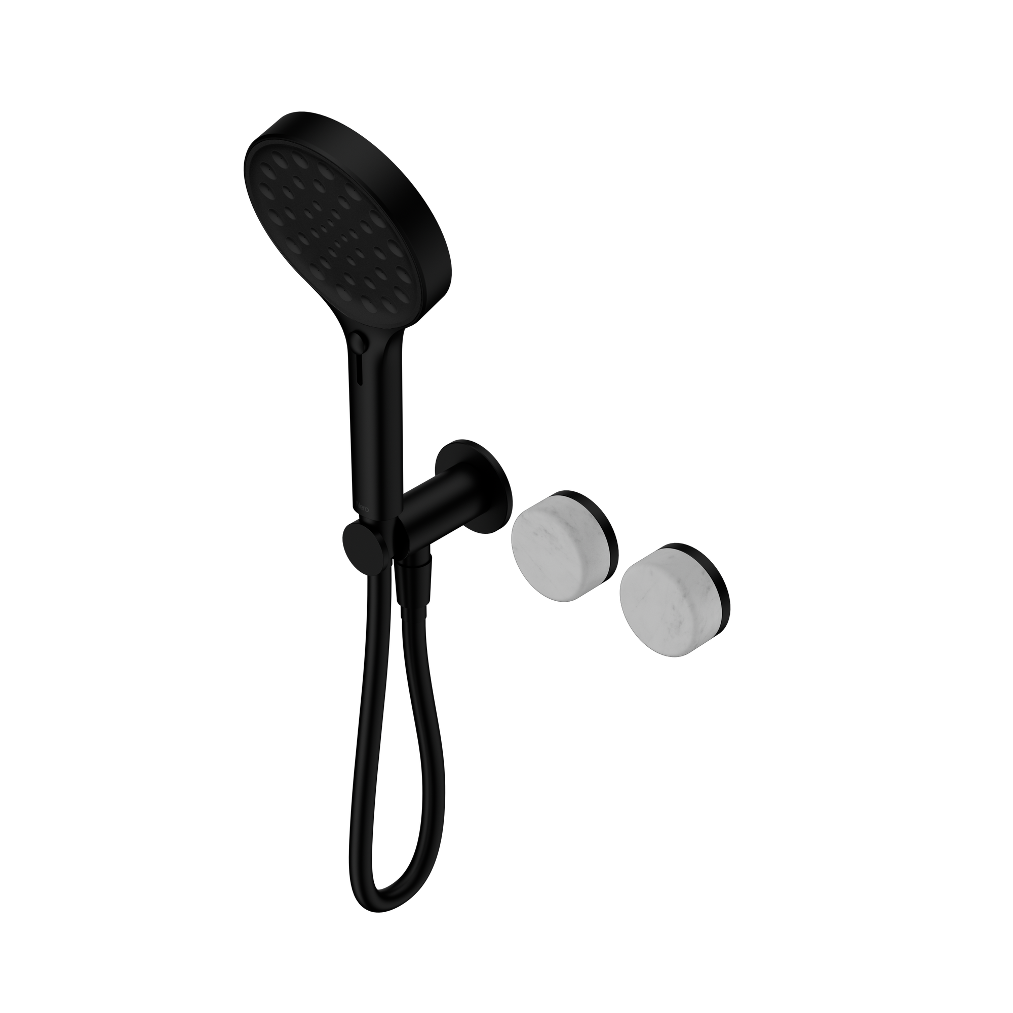 Serenity Progressive Shower System With Carrara Handle And Serenity Hand Shower Matte Black