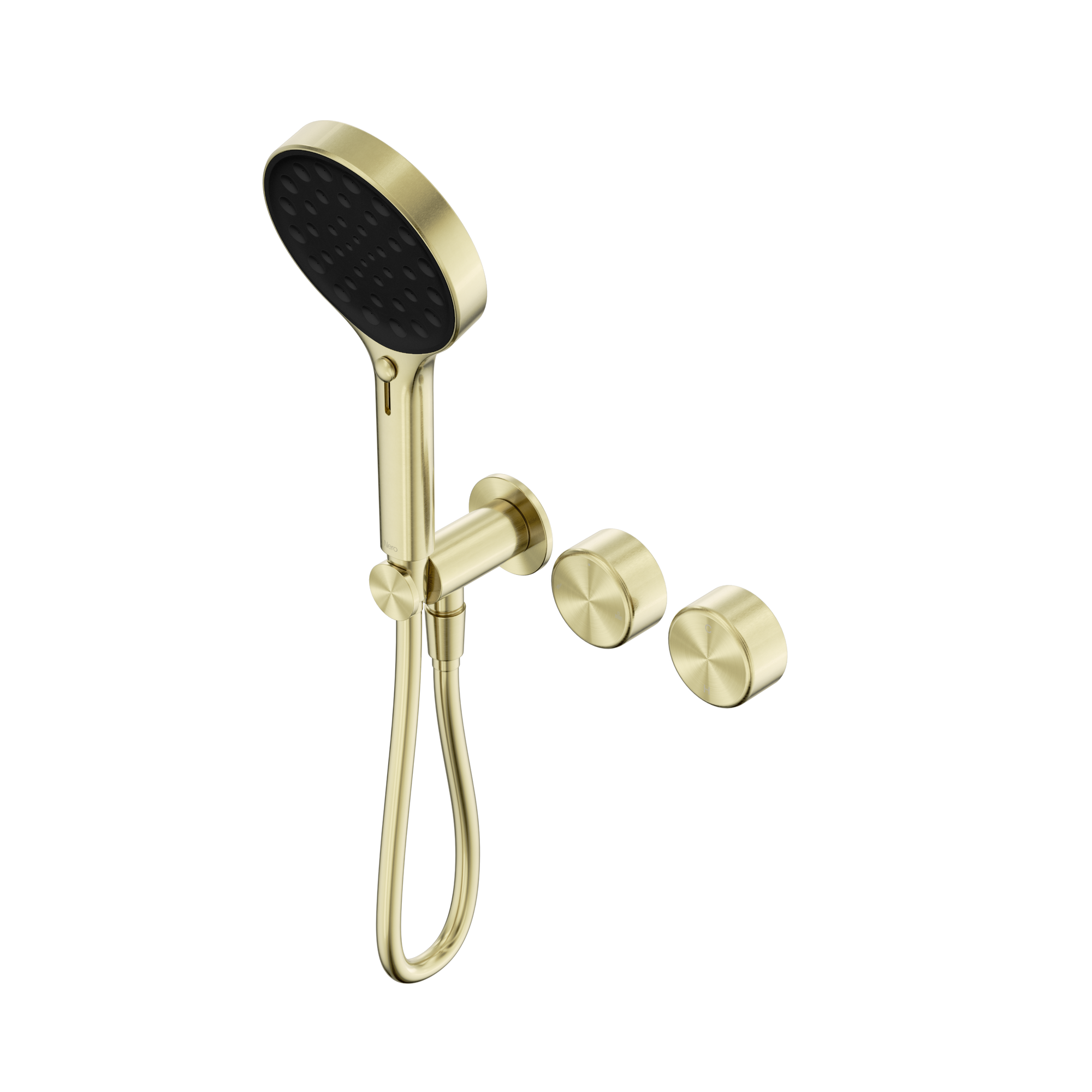 Serenity Progressive Shower System With Metal Handle And Serenity Hand Shower Brushed Gold