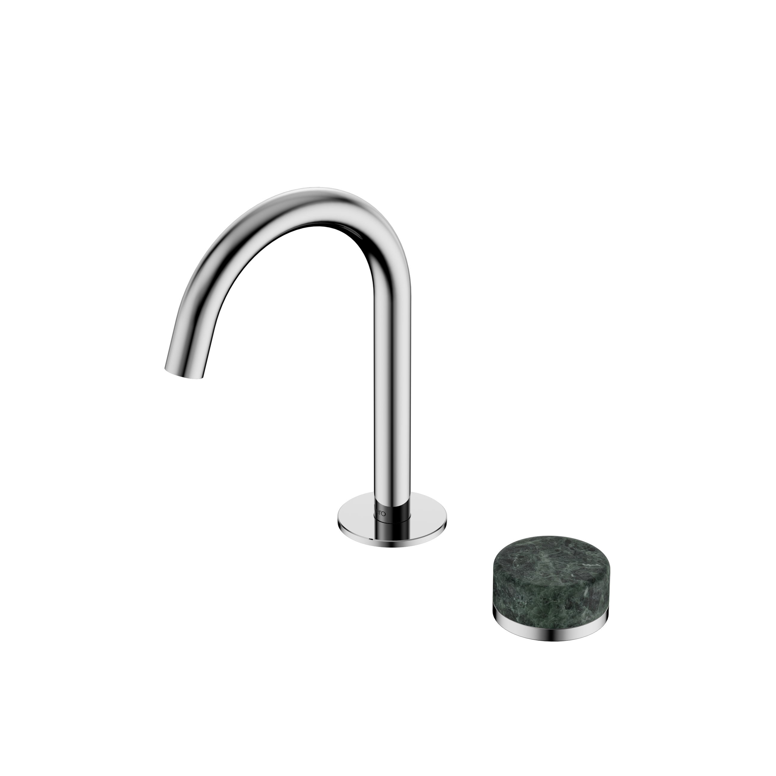 Serenity Progressive Basin Mixer Arc Spout With Verde Alpi Handle Chrome