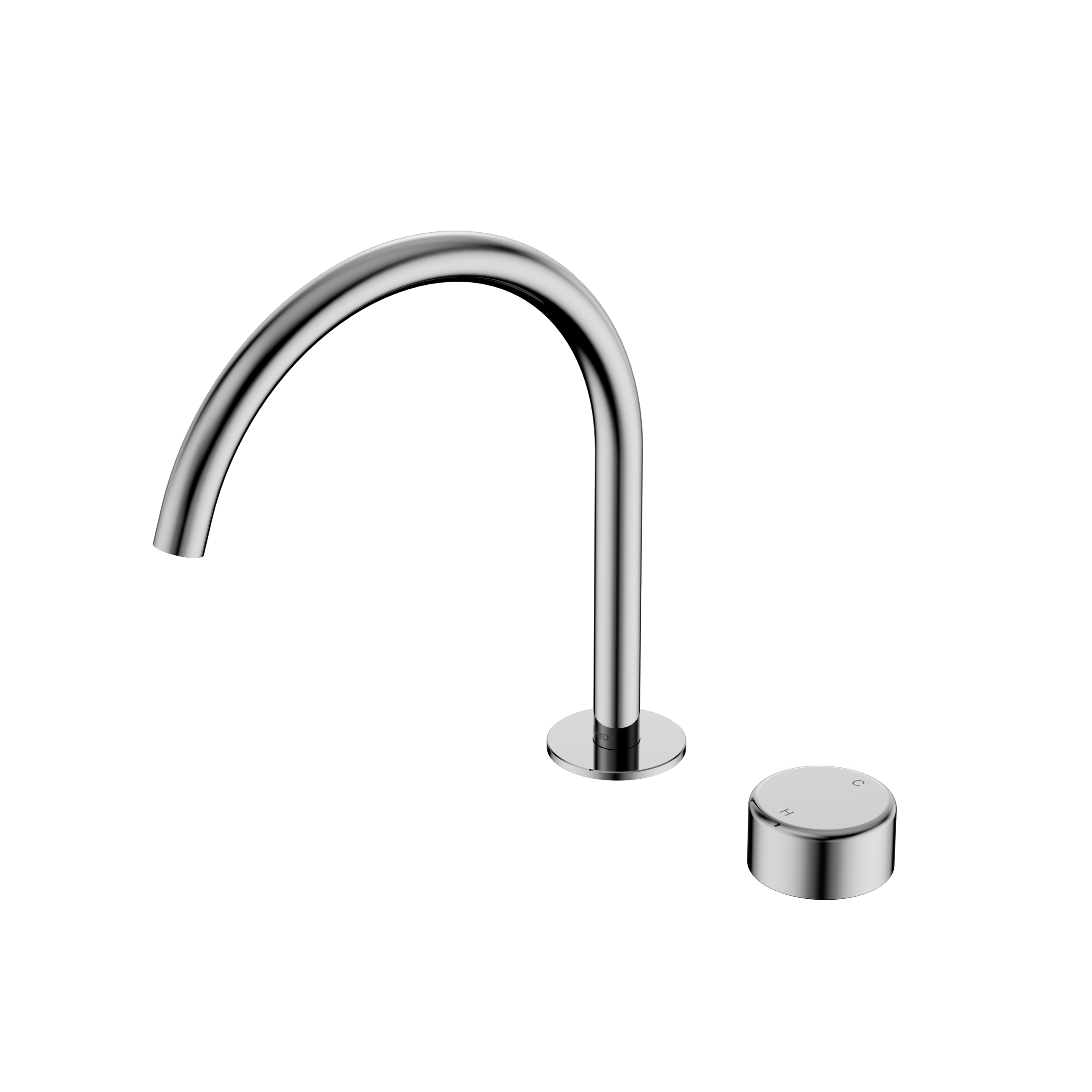 Serenity Progressive Bath/Kitchen Mixer Arc Spout With Metal Handle Chrome