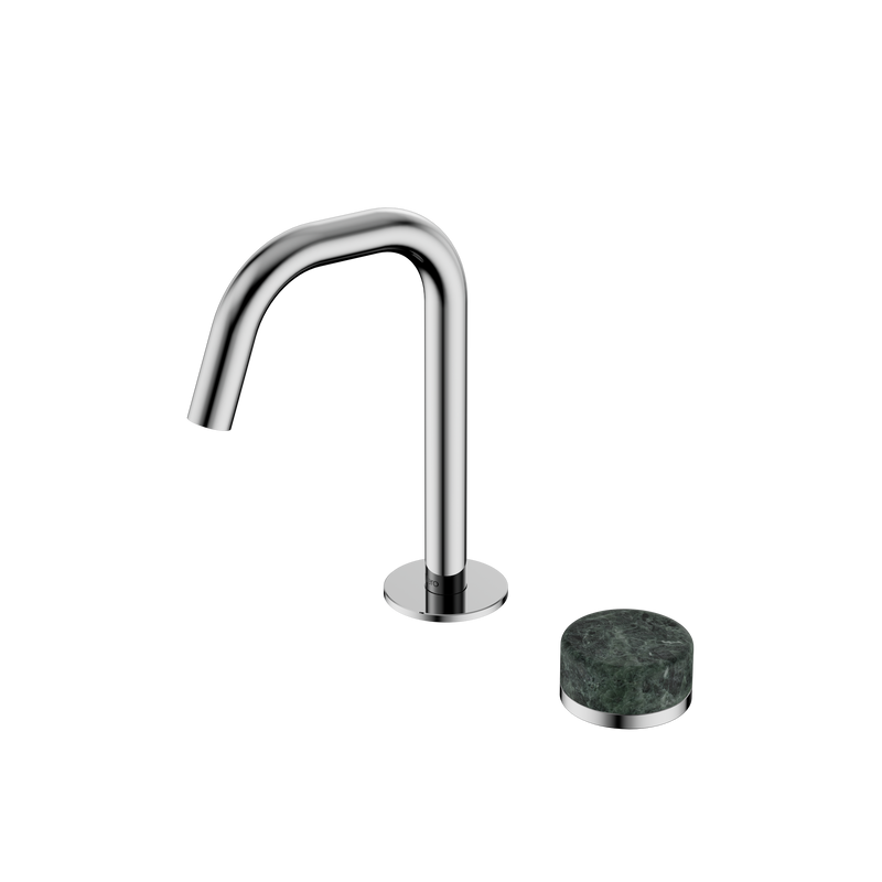 Serenity Progressive Basin Mixer Edge Spout With Verde Alpi Handle Chrome