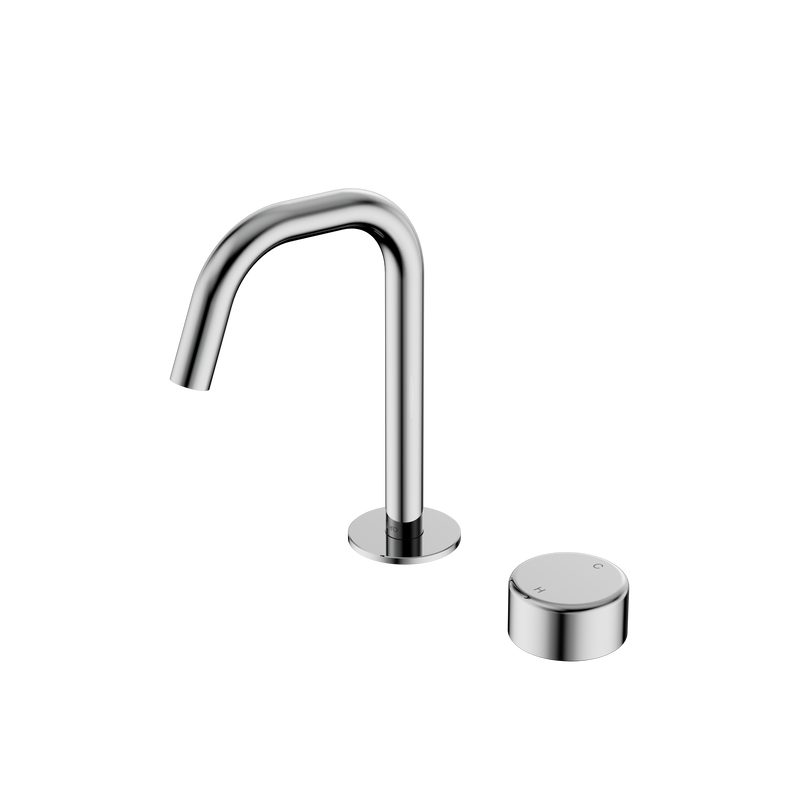 Serenity Progressive Basin Mixer Edge Spout With Metal Handle Chrome