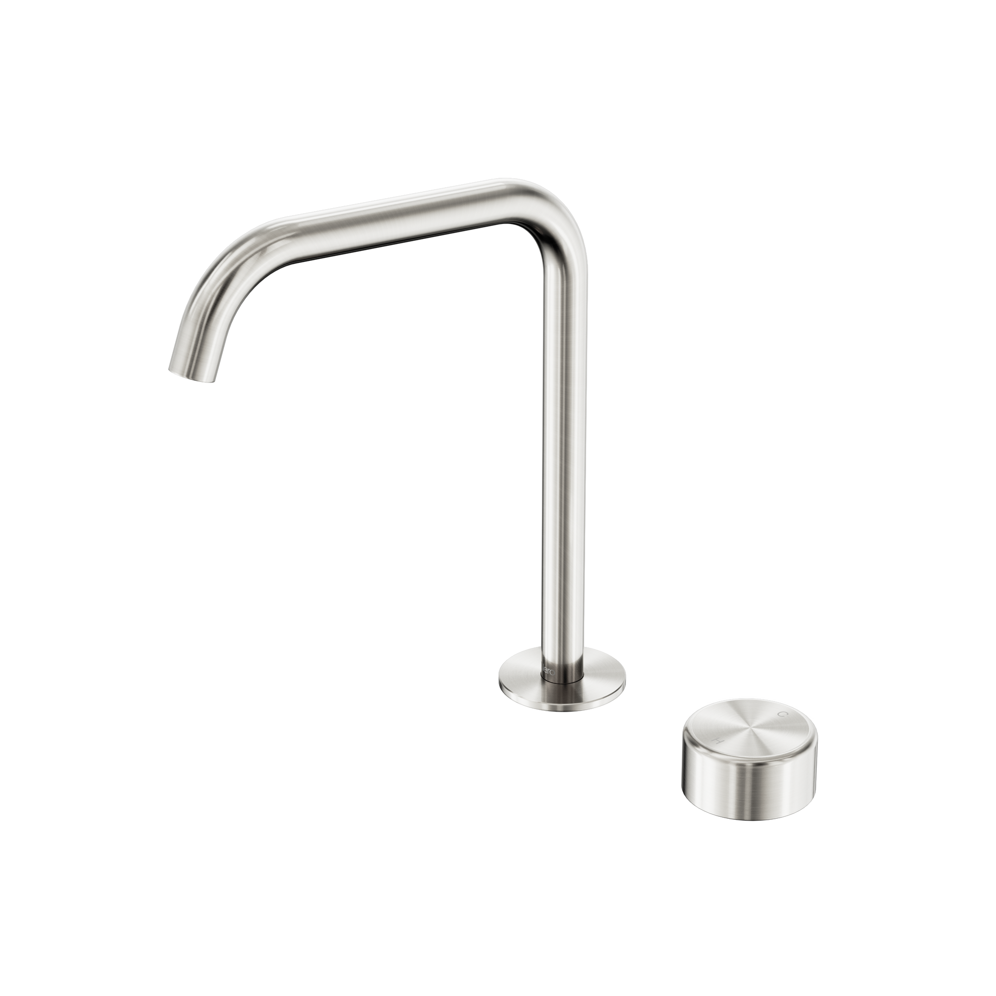 Serenity Progressive Bath/Kitchen Mixer Edge Spout With Metal Handle Brushed Nickel