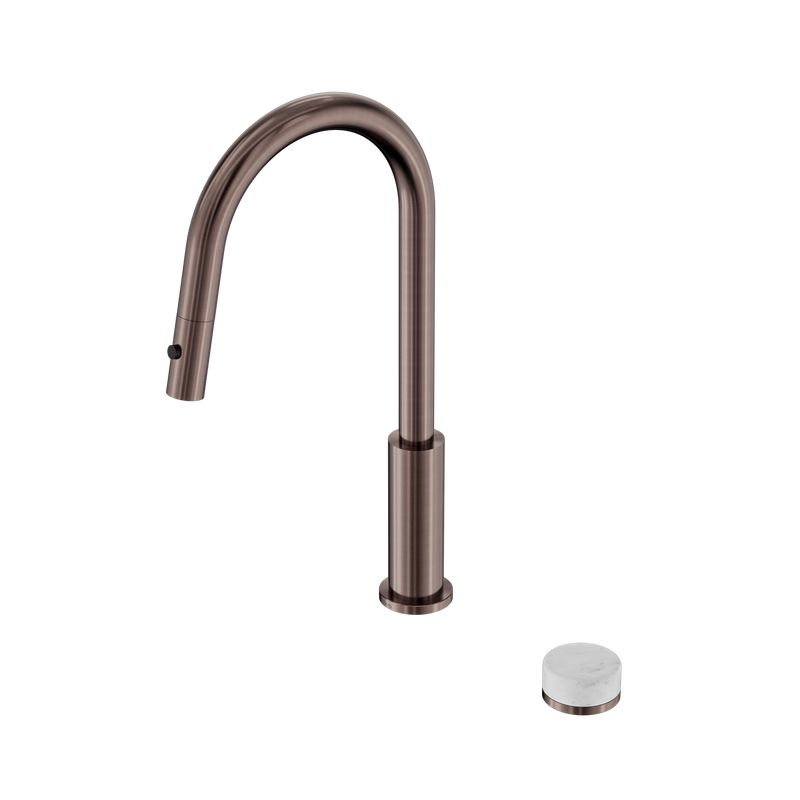 Serenity Progressive Pull Out kitchen Set With Carrara Handle Brushed Bronze