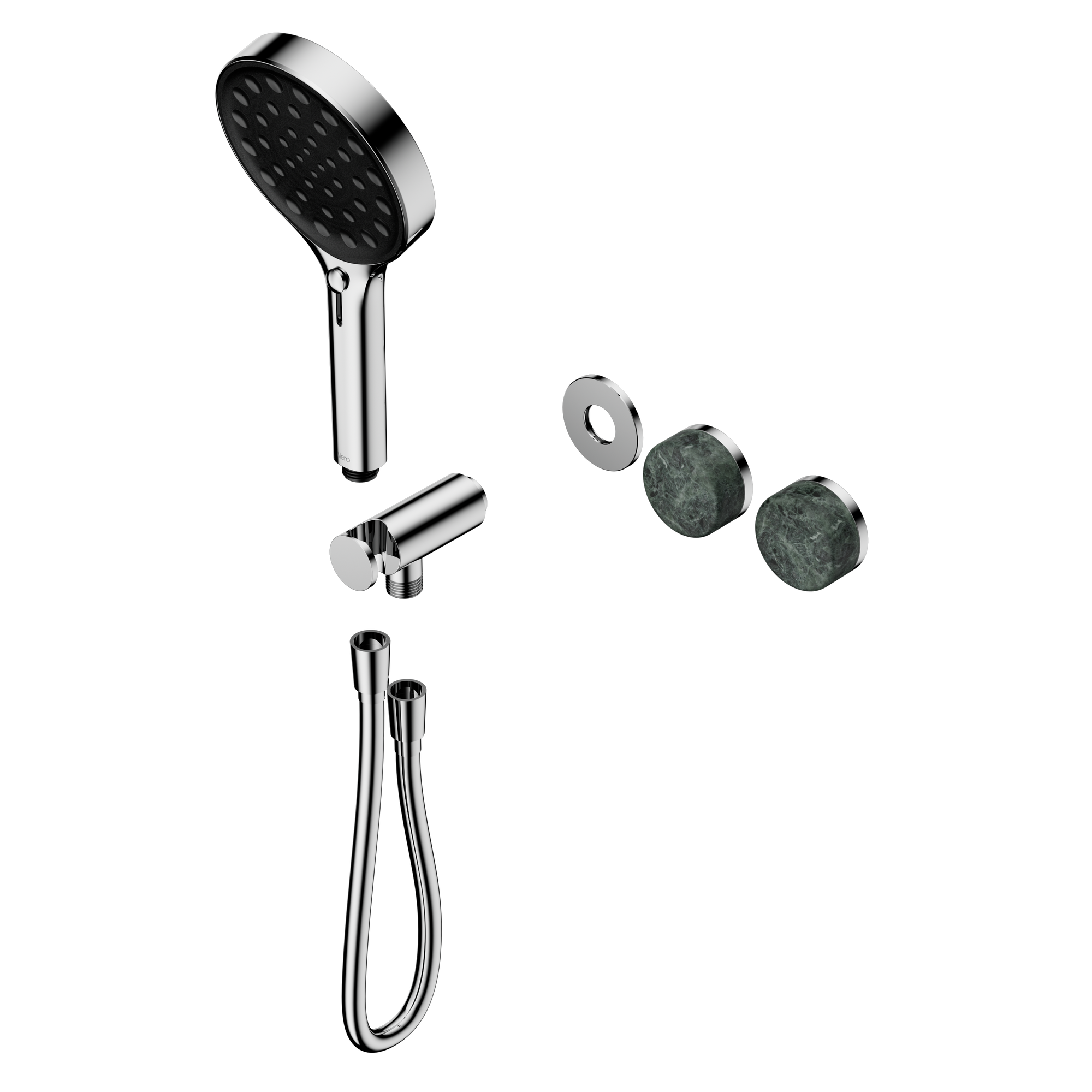 Serenity Progressive Shower System With Verde Alpi Handle And Serenity Hand Shower Trim Kit Only Chrome