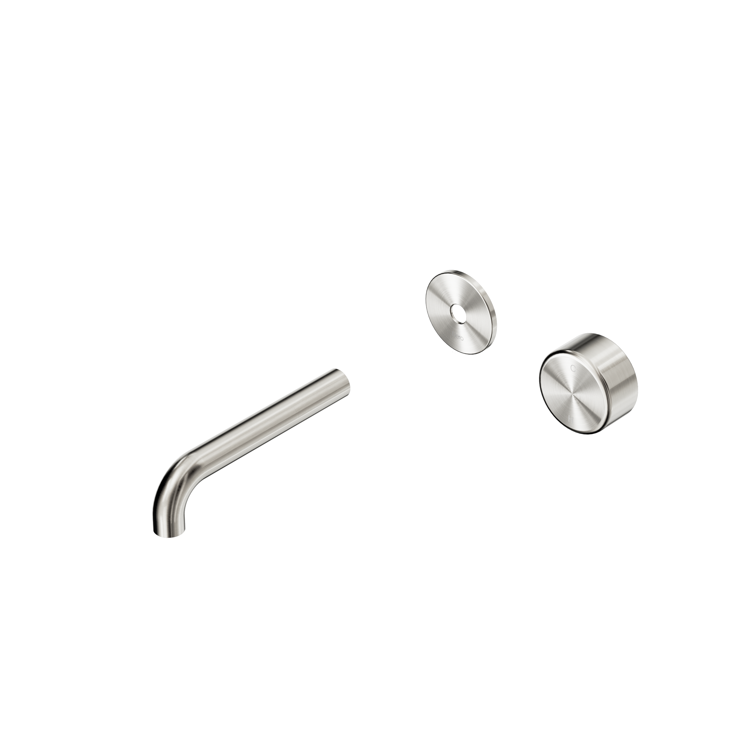 Serenity Progressive Wall Basin Mixer 160mm Spout With Metal Handle Trim Kit Only Brushed Nickel