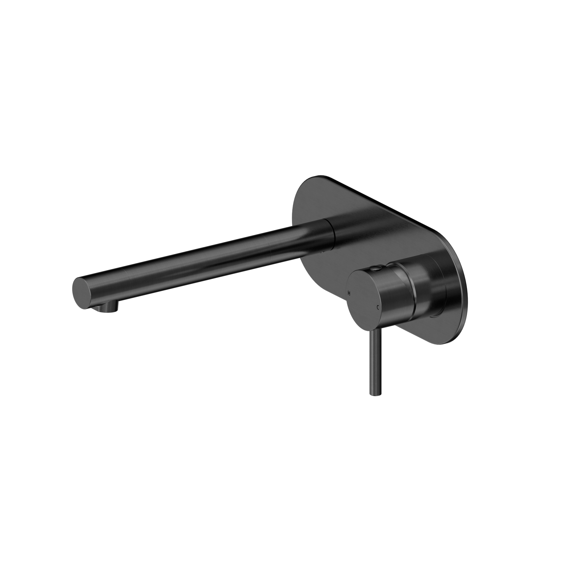 Dolce II Wall Basin/Bath Mixer Gun Metal