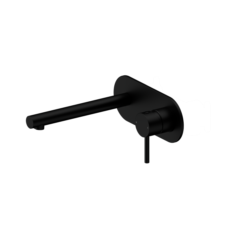 Dolce II Wall Basin/Bath Mixer Matte Black