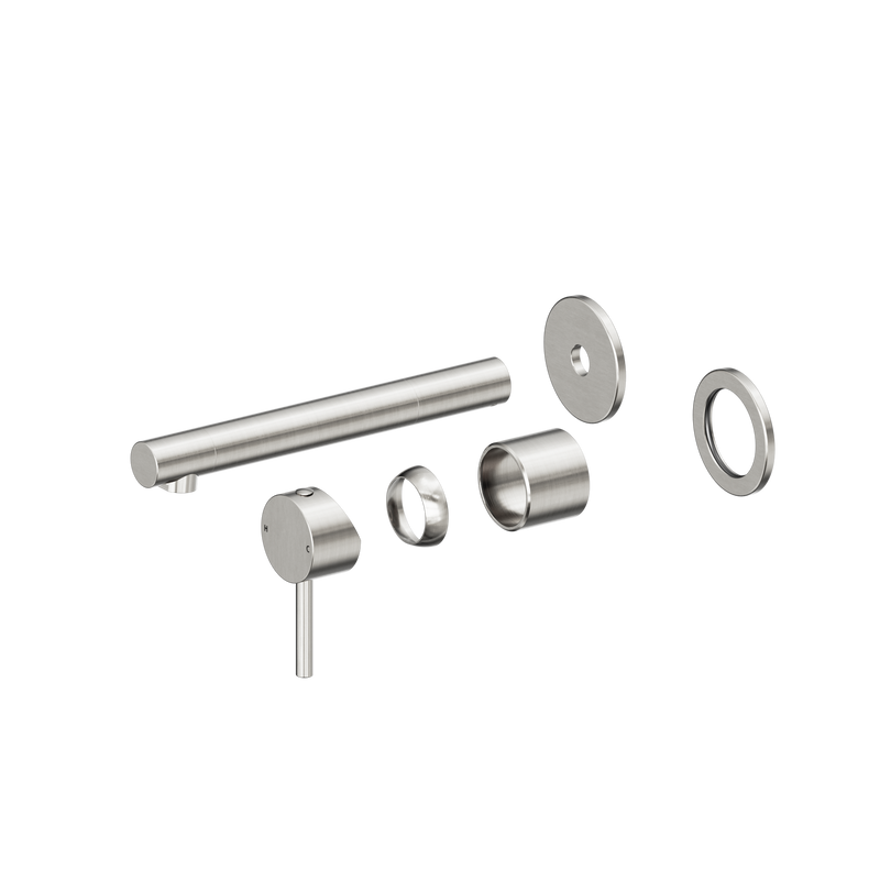 Dolce II Wall Basin/Bath Mixer Separate Back Plate Trim Kits Only Brushed Nickel