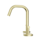 Mecca Lever Basin Set Edge Spout Brushed Gold