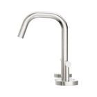Mecca Lever Basin Set Edge Spout Brushed Nickel