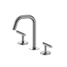 Mecca Lever Basin Set Edge Spout Chrome