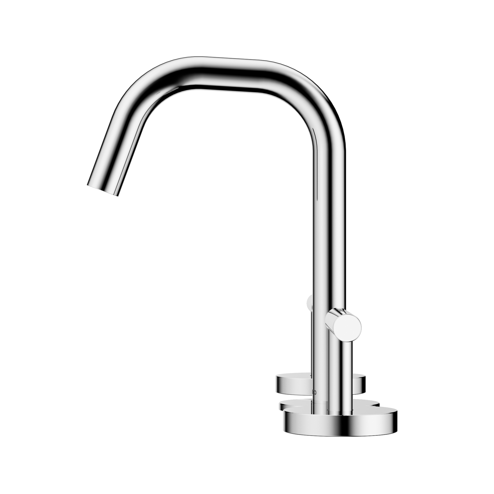 Mecca Lever Basin Set Edge Spout Chrome
