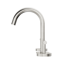 Mecca Lever Basin Set Arc Spout Brushed Nickel