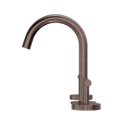 Mecca Lever Basin Set Arc Spout Brushed Bronze