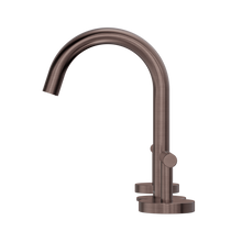Mecca Lever Basin Set Arc Spout Brushed Bronze