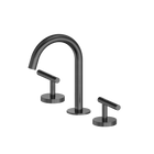 Mecca Lever Basin Set Arc Spout Gun Metal