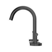Mecca Lever Basin Set Arc Spout Gun Metal