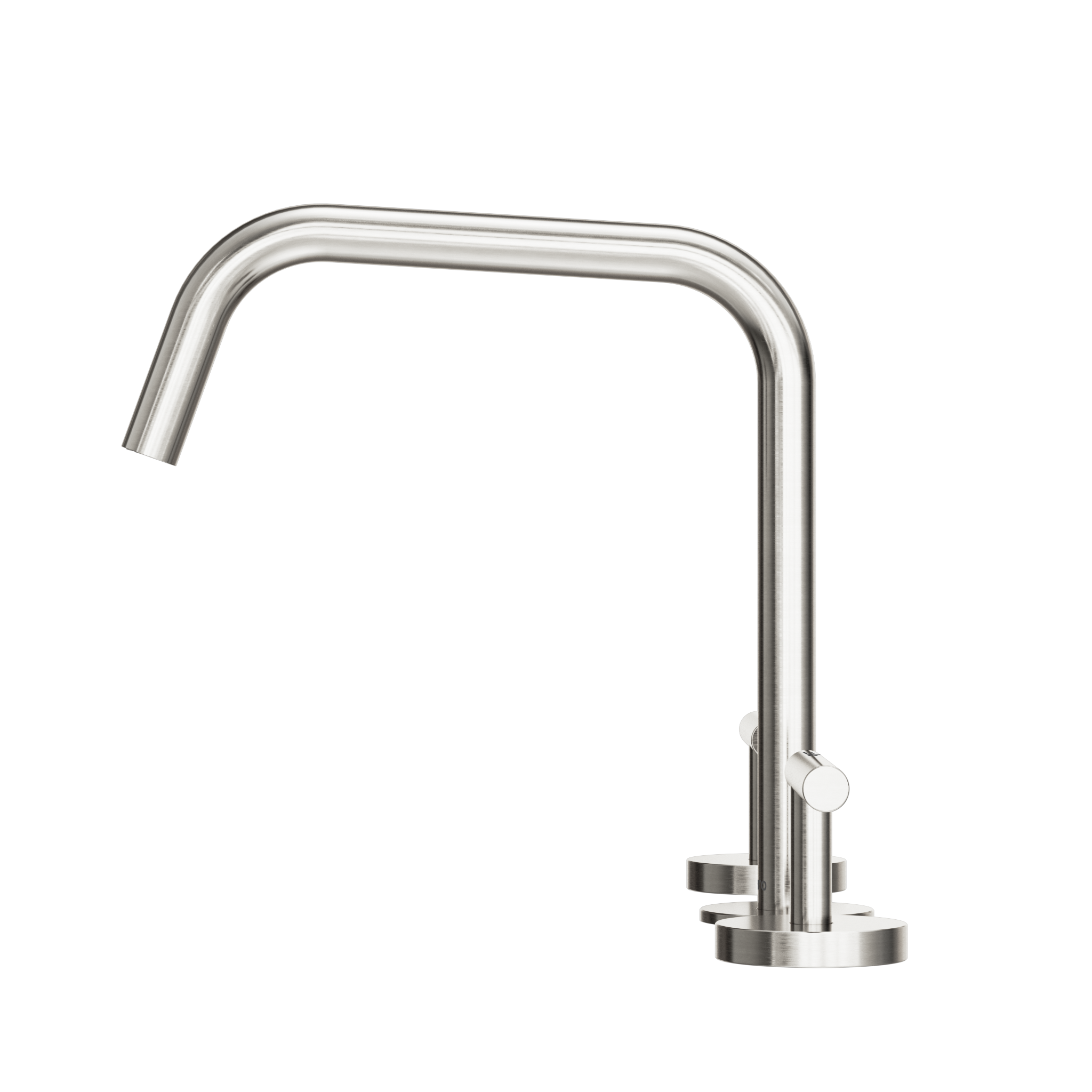 Mecca Lever Bath/Kitchen Set Edge Spout II Brushed Nickel
